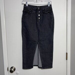 The Fifth Label Australia Denim Skirt Washed Black NWT Women's Size XS